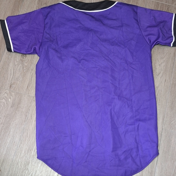 Unisex Printed Baseball Shirt Mr. Baseball Long & Miss Go size M - Picture 4 of 6